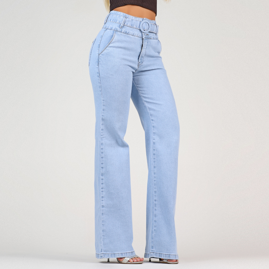 Calça Jeans Modeladora Wide Leg