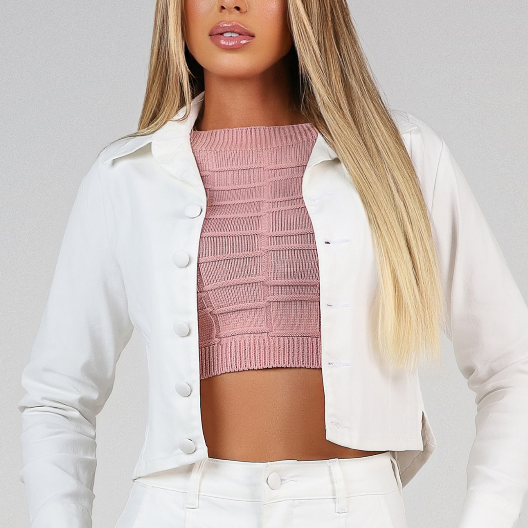 Jaqueta Encerada Branco Off-White