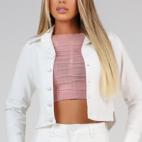 Jaqueta Encerada Branco Off-White