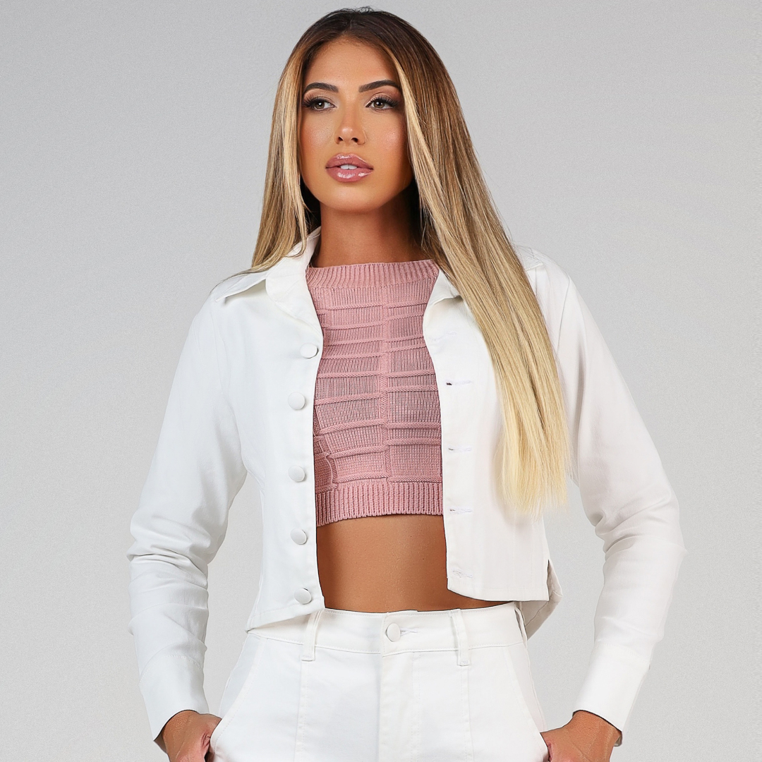 Jaqueta Encerada Branco Off-White