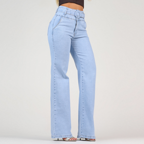 Calça Jeans Modeladora Wide Leg