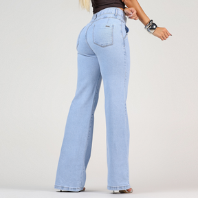 Calça Jeans Modeladora Wide Leg