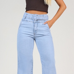 Calça Jeans Modeladora Wide Leg